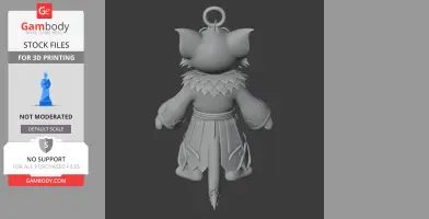 Tom Cat Druid Ring Figure - Mashup Figure STL