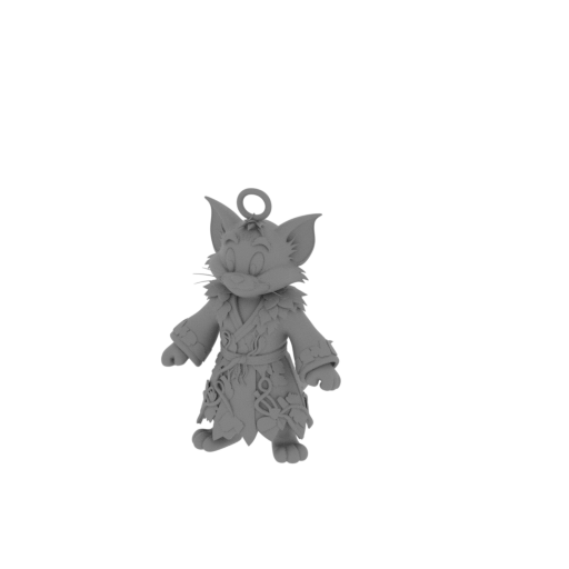 Tom Cat Druid Ring Figure.stl
