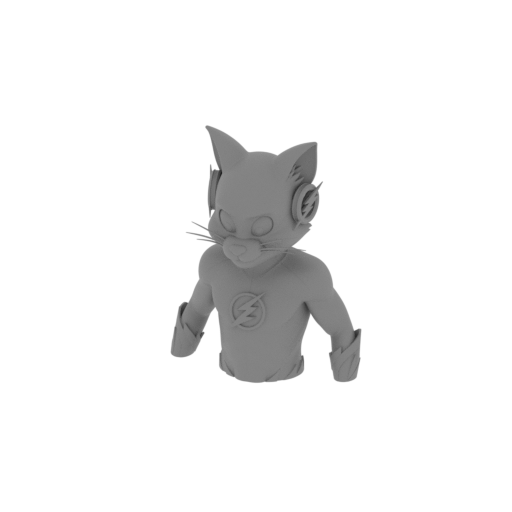 Tom Cat Flash Ring Figure.stl