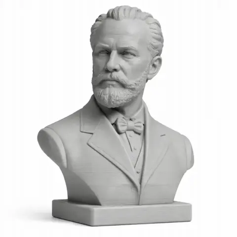 Pyotr Ilyich Tchaikovsky Bust - Historical Warrior STL
