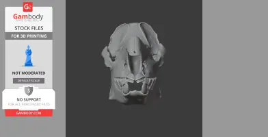 Indian Rhinoceros Skull - Skull Replica STL