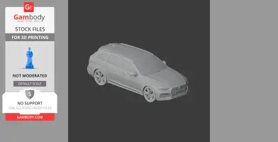 Audi RS4 - Scale Vehicle STL