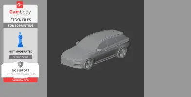 Audi RS4 - Scale Vehicle STL