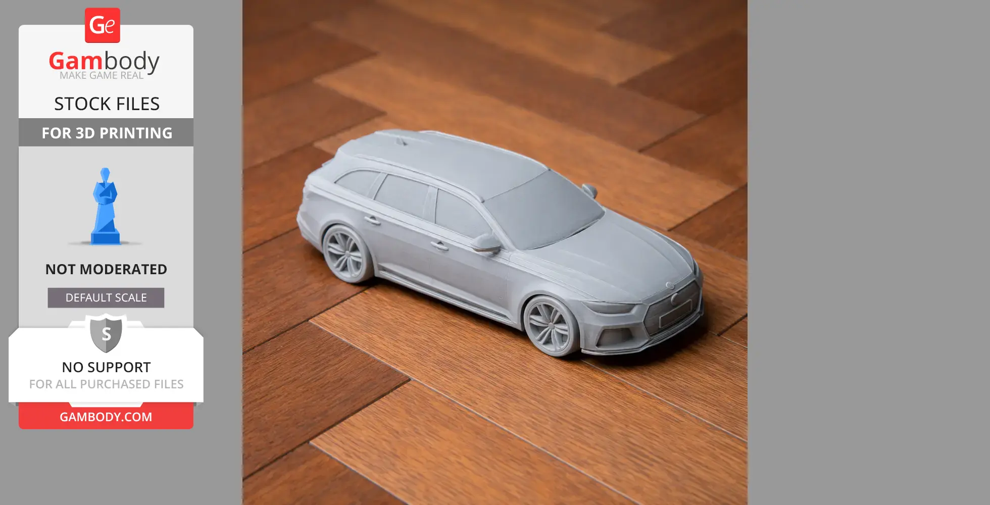Audi RS4 - Scale Vehicle STL