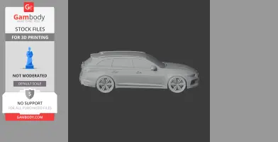 Audi RS4 - Scale Vehicle STL
