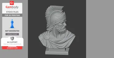 Pyrrhus of Epirus Bust - Historical Warrior STL