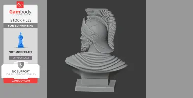 Pyrrhus of Epirus Bust - Historical Warrior STL