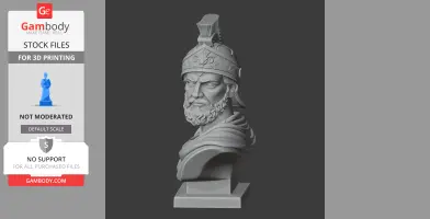 Pyrrhus of Epirus Bust - Historical Warrior STL