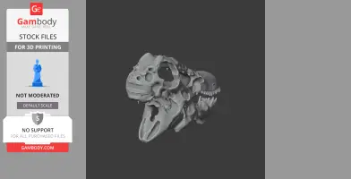 Indohyus Skull - Skull Replica STL