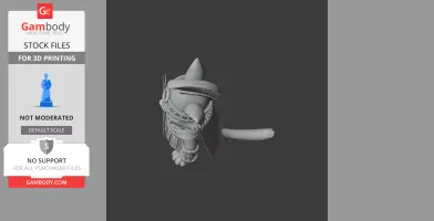 Cat gladiator figure in armor with a helmet and shield, designed for 3D printing.
