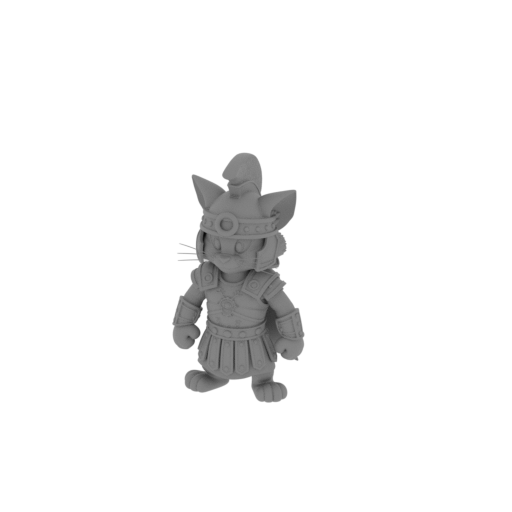 Tom Cat Gladiator Ring Figure.stl