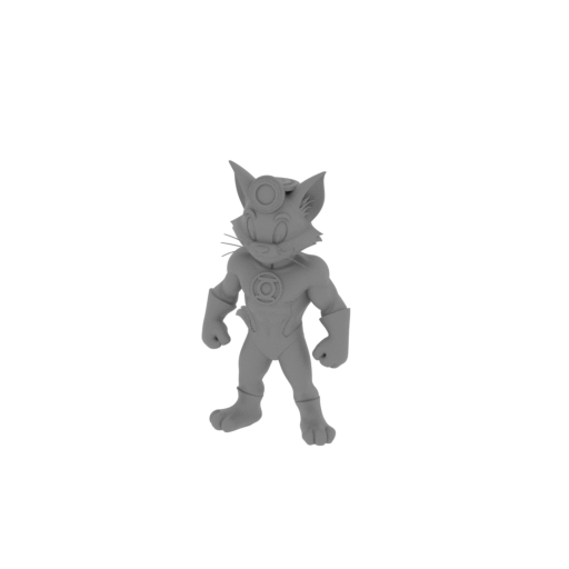 Tom Cat Green Lantern Ring Figure.stl