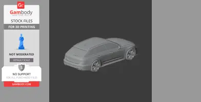 Audi RS6 - Scale Vehicle STL