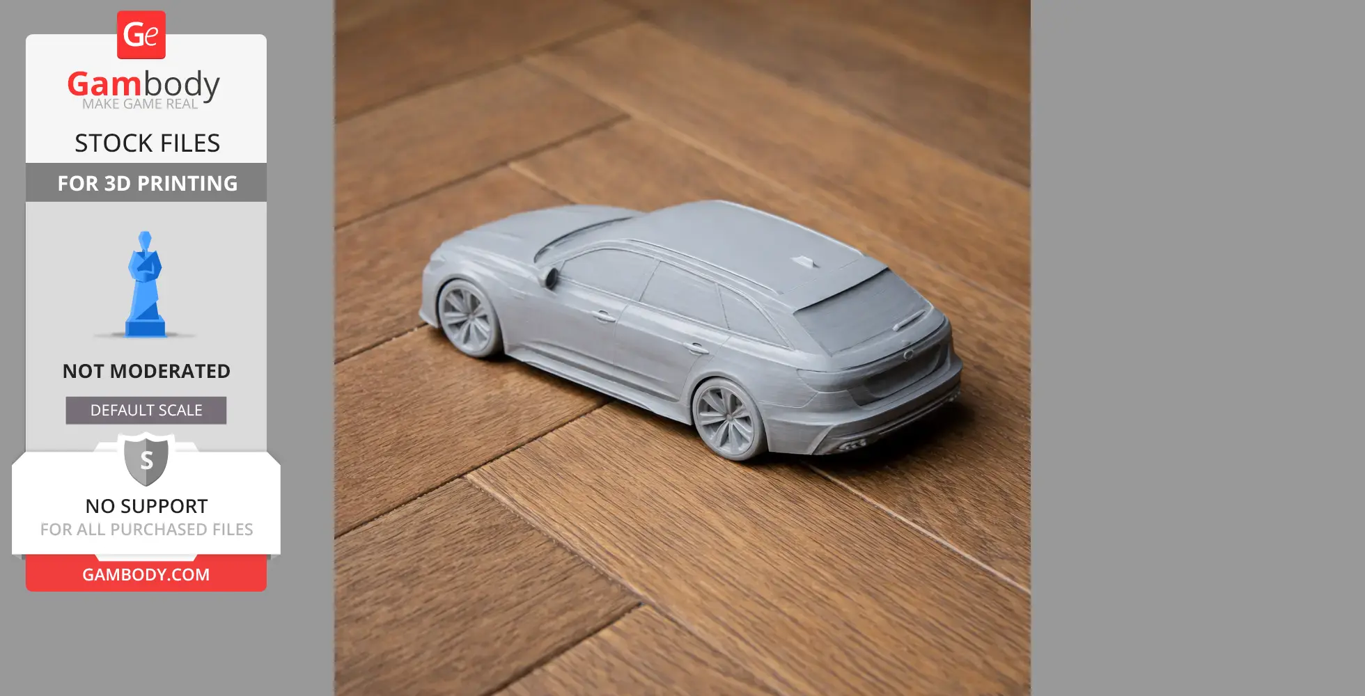 Audi RS6 - Scale Vehicle STL