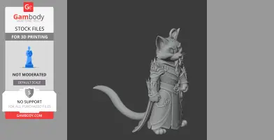 Tom Cat Hades Ring Figure - Mashup Figure STL