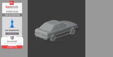 Audi S2 - Scale Vehicle STL