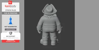 Captain Brineybeard - Cuphead - Character Figure STL