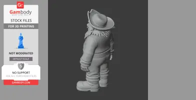 Captain Brineybeard - Cuphead - Character Figure STL