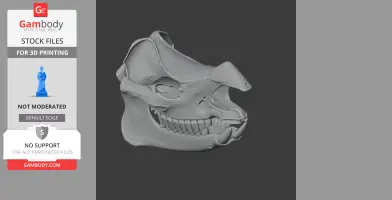 Javan Rhinoceros Skull - Skull Replica STL