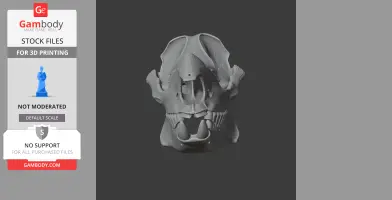 Javan Rhinoceros Skull - Skull Replica STL
