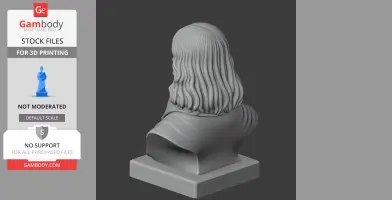 Rene Descartes Bust - Historical Warrior STL