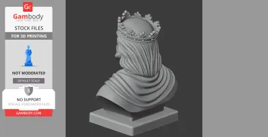 Richard the Lionheart Bust - Historical Warrior STL