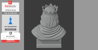 Richard the Lionheart Bust - Historical Warrior STL