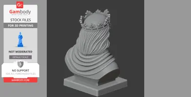 Richard the Lionheart Bust - Historical Warrior STL