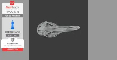 King-of-Saxony Bird-of-paradise Skull - Skull Replica STL
