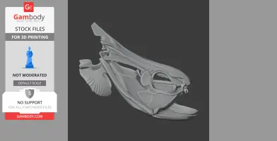 Knifefish Skull - Skull Replica STL