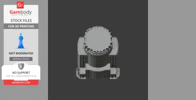 3D model of U.S. Bank Tower with detailed exterior, ready for 3D printing.