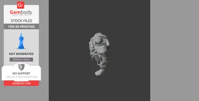 A 3D model of a character from Apex Legends, wearing armor and holding equipment, viewed from above.