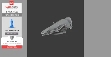 Lowland Streaked Tenrec Skull - Skull Replica STL