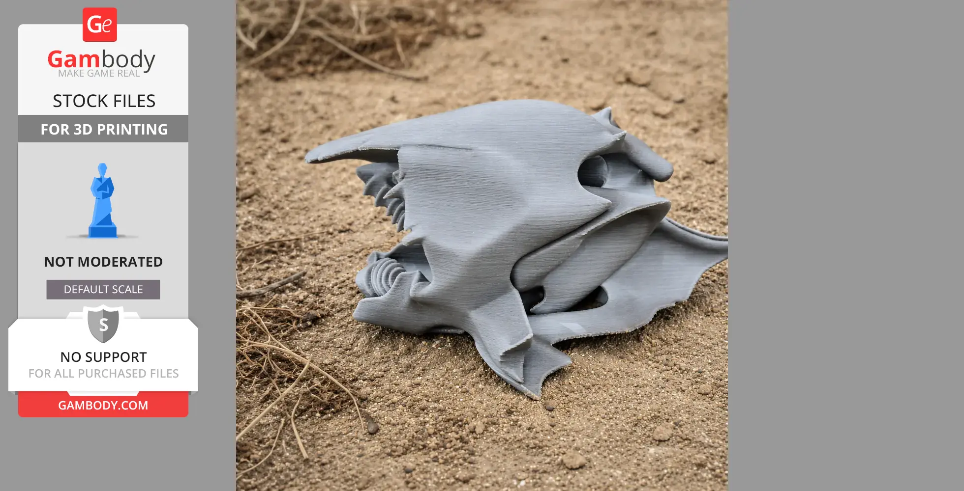 Lungfish (Australian) Skull - Skull Replica STL
