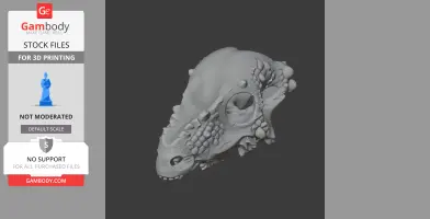 Aachenosaurus Skull - Skull Replica STL