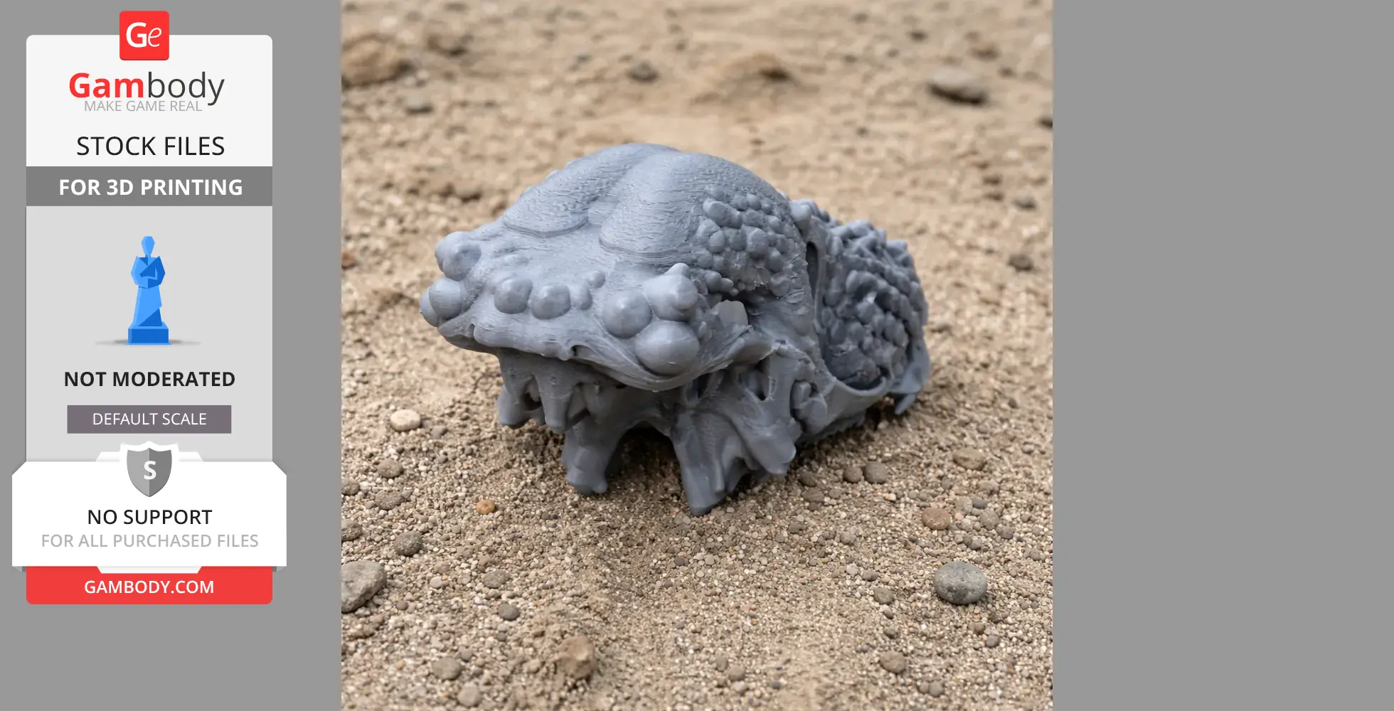 Aachenosaurus Skull - Skull Replica STL