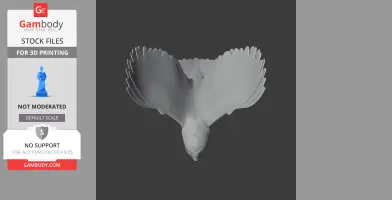 American barn owl - Prehistoric Animal STL