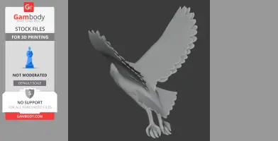 American barn owl - Prehistoric Animal STL