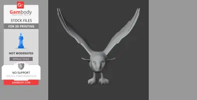 American barn owl - Prehistoric Animal STL
