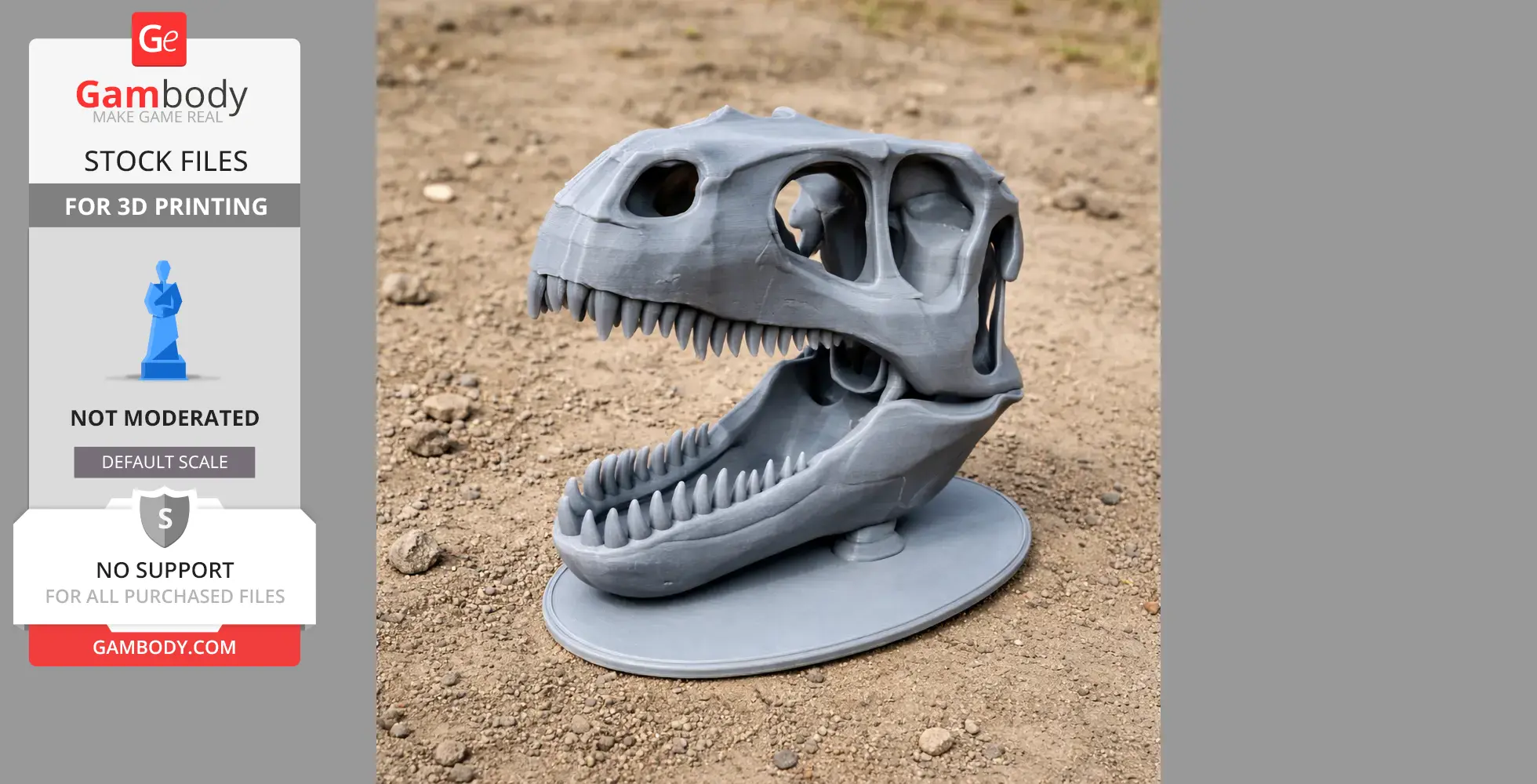 Airakoraptor Skull - Skull Replica STL