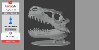 Airakoraptor Skull - Skull Replica STL