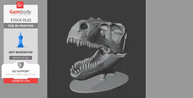 Airakoraptor Skull - Skull Replica STL