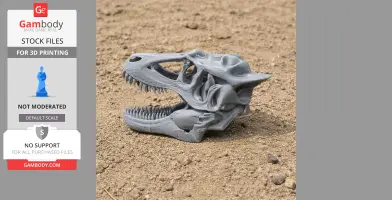 Alamotyrannus Skull - Skull Replica STL