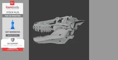 Alamotyrannus Skull - Skull Replica STL