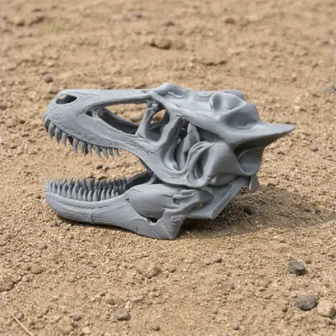 Alamotyrannus Skull - Skull Replica STL