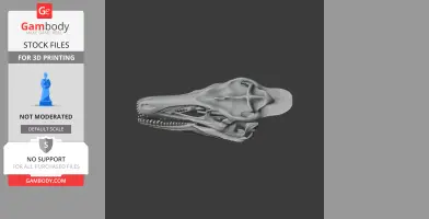 Alamotyrannus Skull - Skull Replica STL