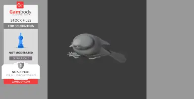 American bushtit - Prehistoric Animal STL