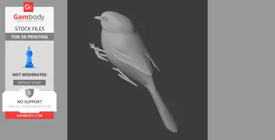 American bushtit - Prehistoric Animal STL
