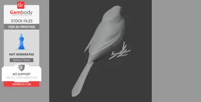 American bushtit - Prehistoric Animal STL
