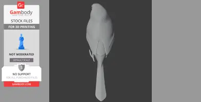 American bushtit - Prehistoric Animal STL